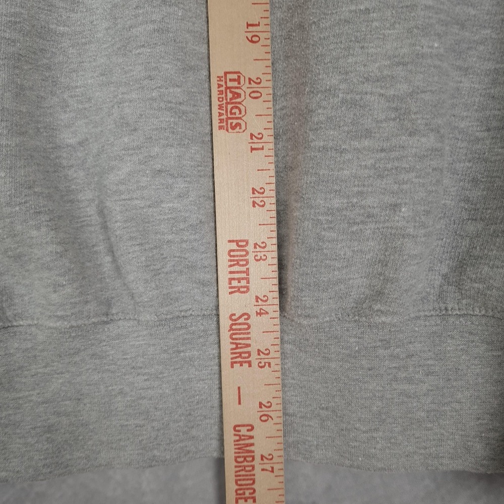 Quiksilver Hoodie Mens Large Gray Pullover Surf Graphic Logo Skate Streetwear - Picture 15 of 16